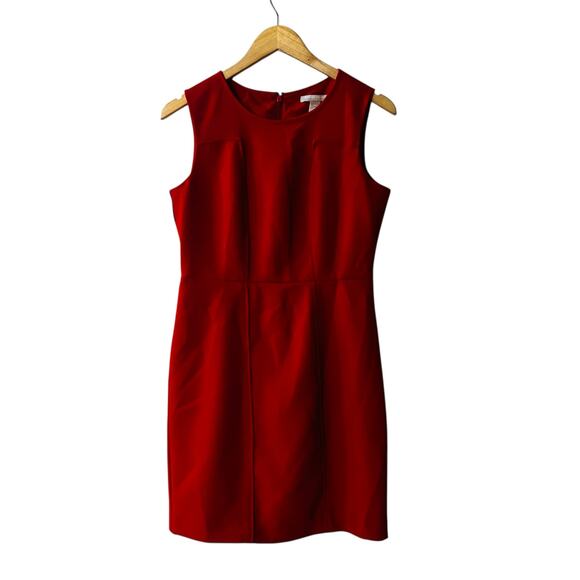 Banana Republic Dresses & Skirts - Banana Republic Sleeveless Sheath Dress Suze 6 Petite 6P Red